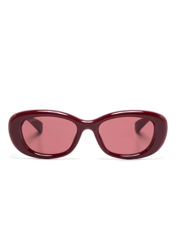 Gucci Eyewear oval-frame sunglasses | Browns Sunglasses