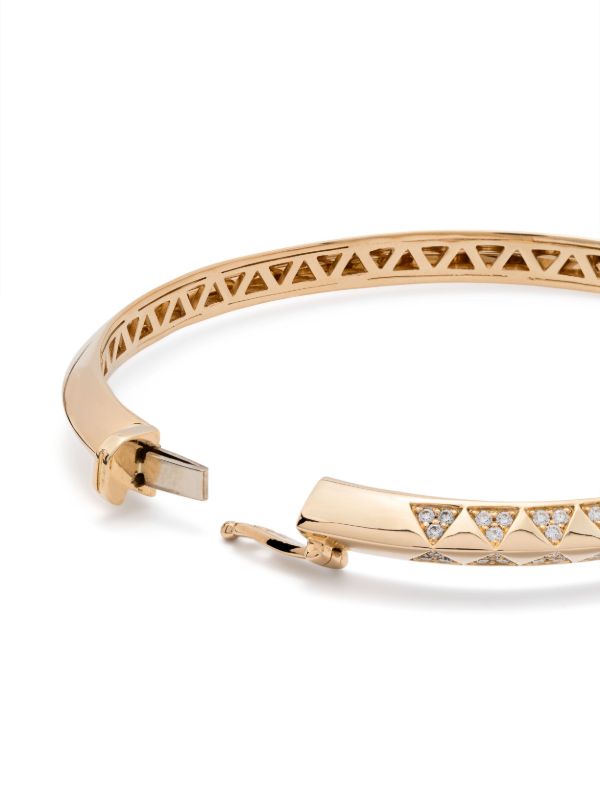 Harwell Godfrey 18K Yellow Gold Knife Edge Diamond Bracelet | Browns Fine Bracelets