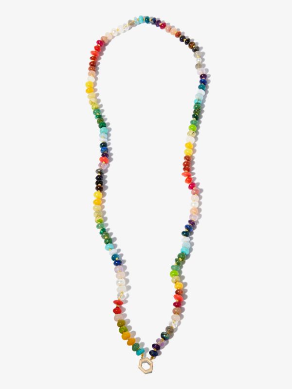 Harwell Godfrey 18K Yellow Gold Rainbow Gemstone Beaded Necklace | Browns Fine Necklaces