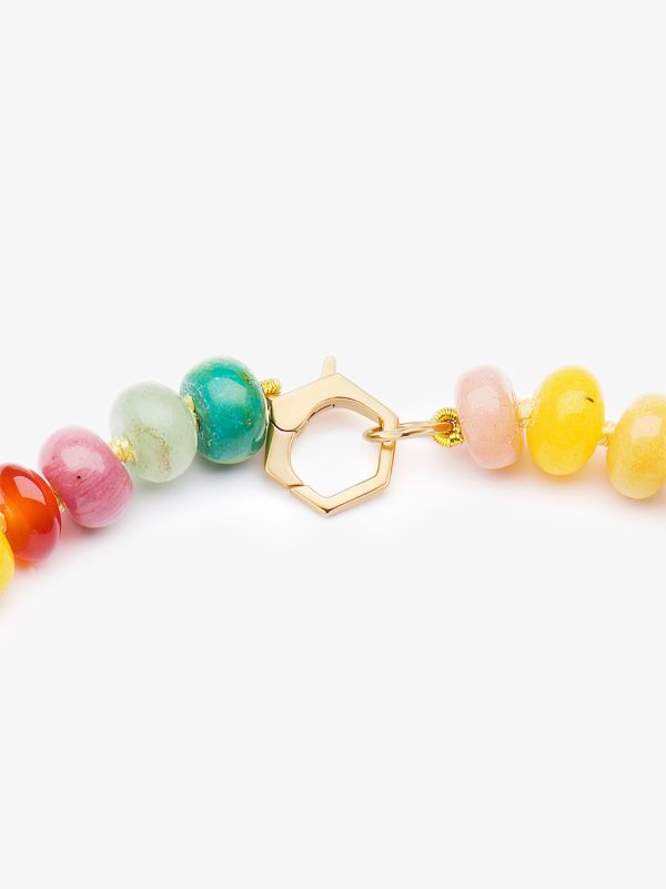 Harwell Godfrey 18K Yellow Gold Rainbow Gemstone Beaded Necklace | Browns Fine Necklaces