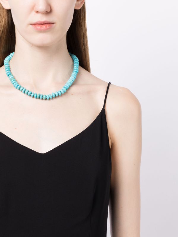 Harwell Godfrey Blue Bead Detail Necklace | Browns Fine Necklaces