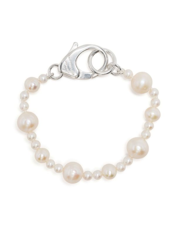 Hatton Labs sterling silver XL Pebbles pearl bracelet | Browns Bracelets
