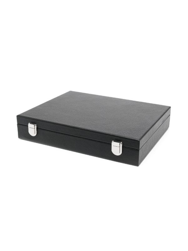 Hector Saxe Black Leather Poker 440 Set | Browns Collectibles