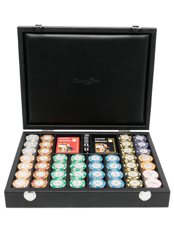 Hector Saxe Black Leather Poker 440 Set | Browns Collectibles