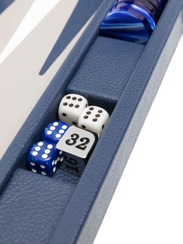 Hector Saxe Blue Beather Backgammon Set | Browns Table Games