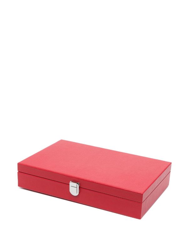 Hector Saxe Red Mah-jong Leather Game Set | Browns Collectibles