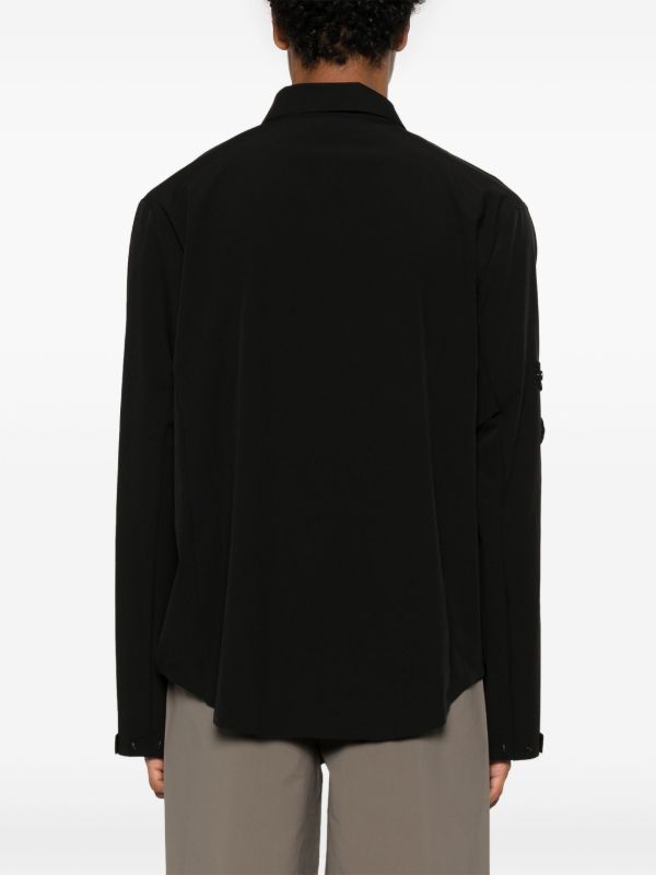 HELIOT EMIL Black Long-Sleeved Shirt | Browns Shirts