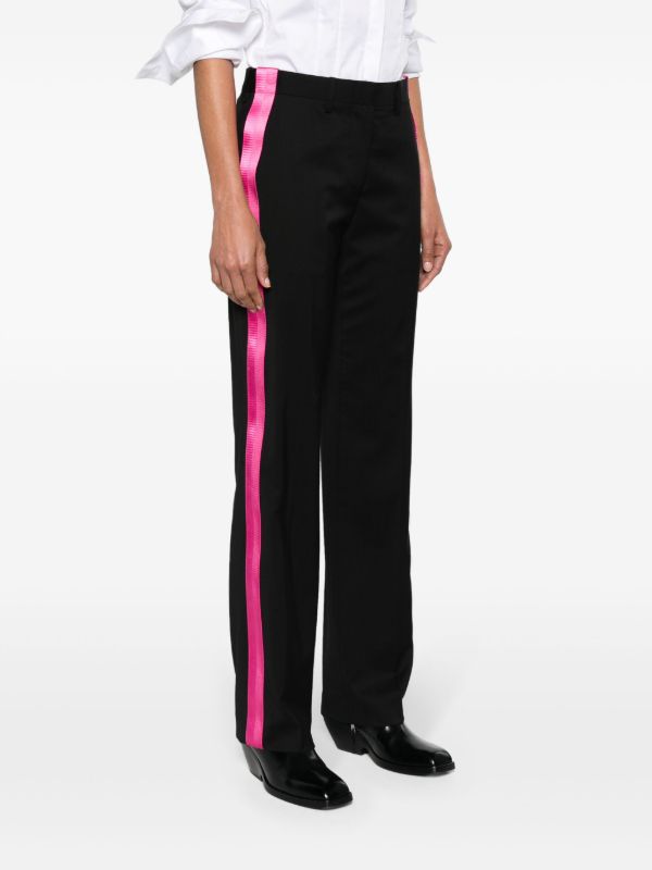 Helmut Lang Black Seatbelt Tailored Trousers | Browns Tailored Pants