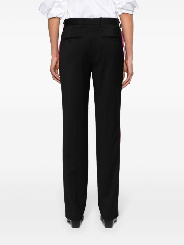 Helmut Lang Black Seatbelt Tailored Trousers | Browns Tailored Pants