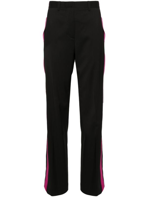 Helmut Lang Black Seatbelt Tailored Trousers | Browns Tailored Pants