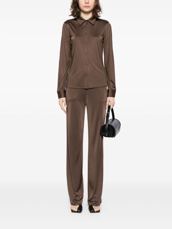 Helmut Lang Jersey Trousers | Browns Straight-Leg Pants