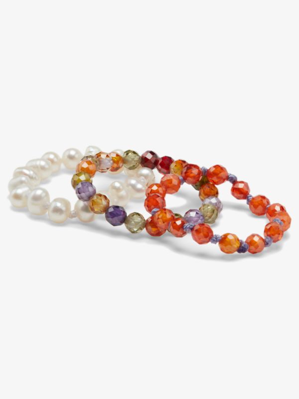 Hermina Athens Multicoloured Beaded Pearl Bracelet Set | Browns Bracelets