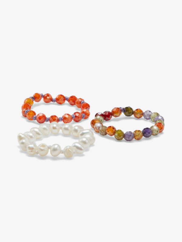 Hermina Athens multicoloured beaded pearl bracelet set | Browns Bracelets