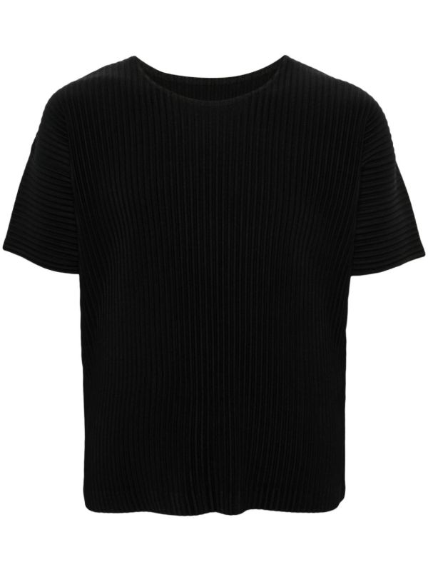 Homme Plissé Issey Miyake Black Basics Plissé T-Shirt | Browns T-Shirts