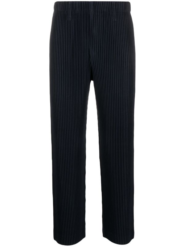 Homme Plissé Issey Miyake blue Monthly Colors September plissé trousers | Browns Regular-Fit & Straight Leg Pants
