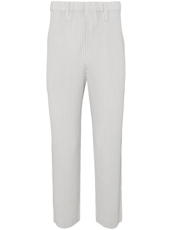 Homme Plissé Issey Miyake Grey Tapered Plissé Trousers | Browns Tapered Pants