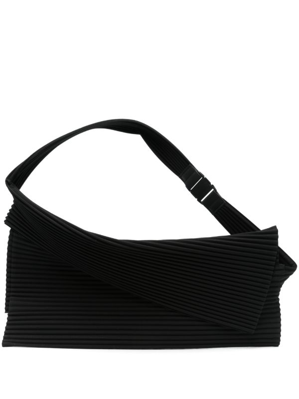 Homme Plissé Issey Miyake Overlap shoulder bag | Browns Shoulder Bags