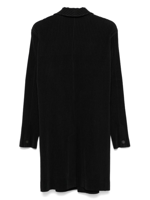 Homme Plissé Issey Miyake Pleated Single-Breasted Coat | Browns Single Breasted Coats