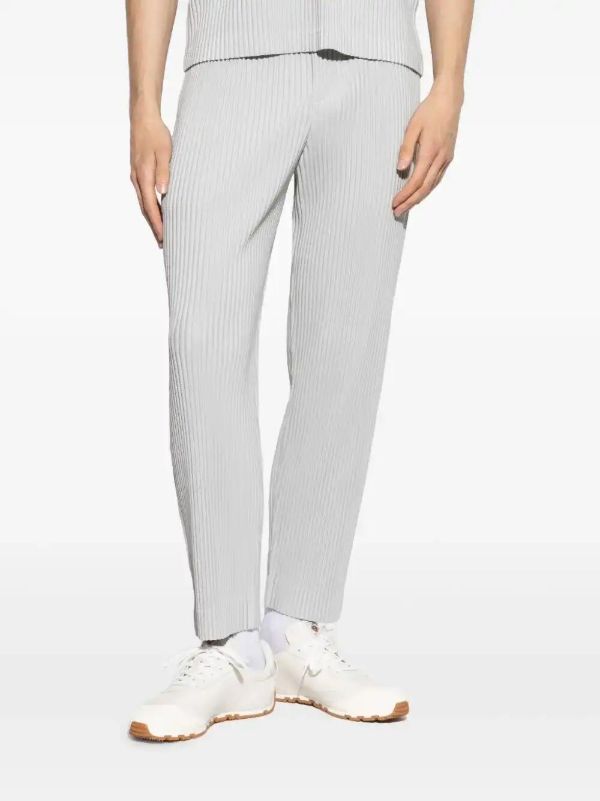 Homme Plissé Issey Miyake Pleated Straight-leg Trousers | Browns Regular-Fit & Straight Leg Pants