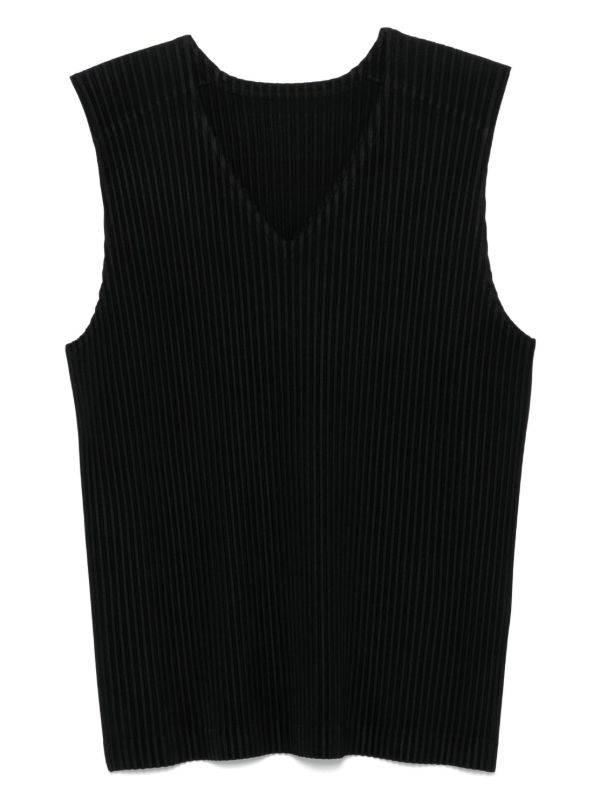 Homme Plissé Issey Miyake plissé vest | Browns Vests & Tank Tops
