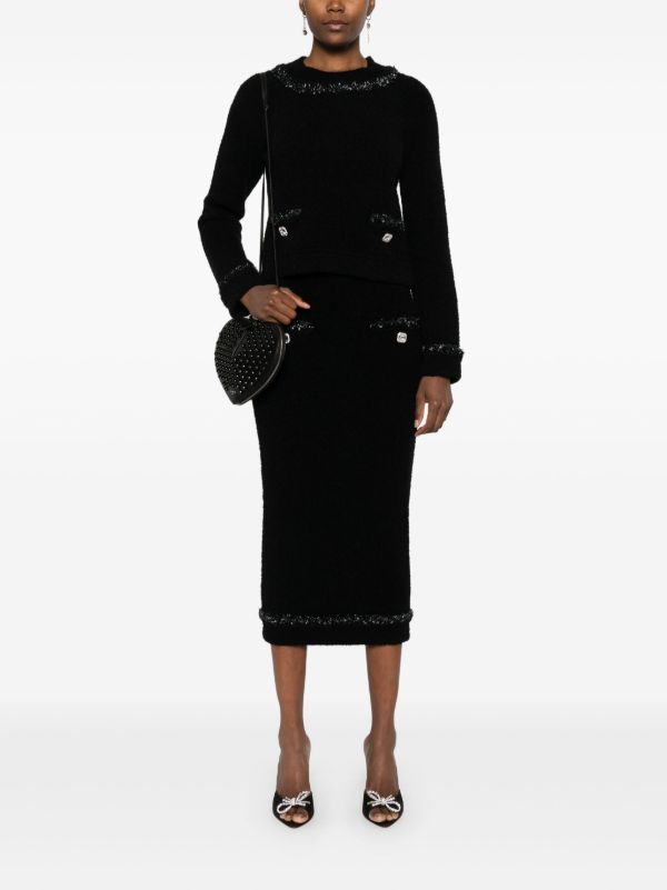 Huishan Zhang Lurex Trimming Jumper | Browns Knitted Sweaters