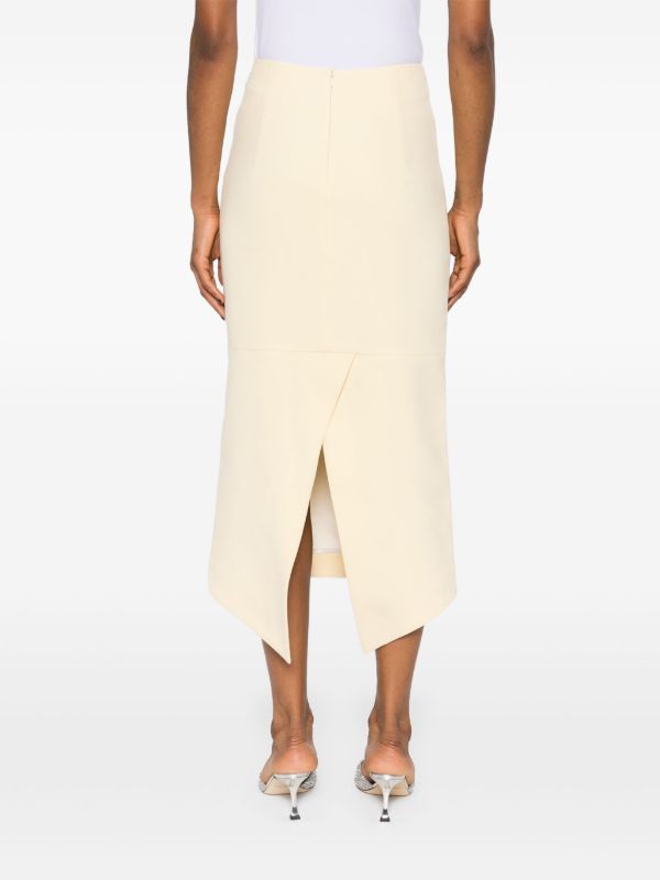 Huishan Zhang Yellow Thalia Crystal-Embellished Skirt | Browns High-Waisted Skirts