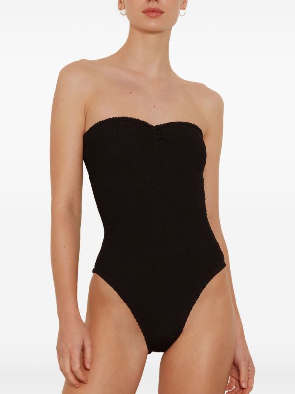 Hunza G Black Brooke Crinkle Swimsuit | Browns One-Pieces