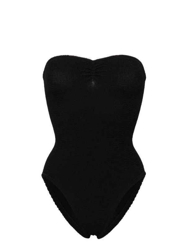 Hunza G Black Brooke Crinkle Swimsuit | Browns One-Pieces