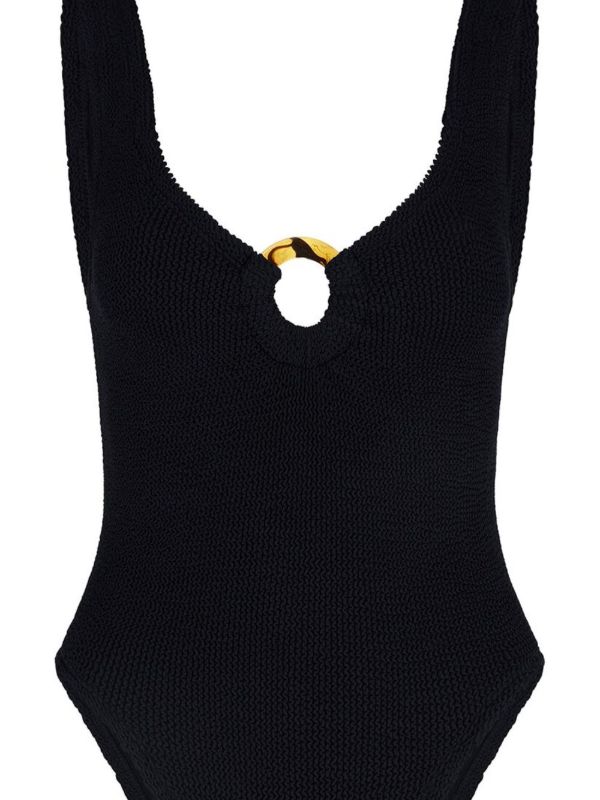 Hunza G Black Celine Crinkled Swimsuit | Browns One-Pieces