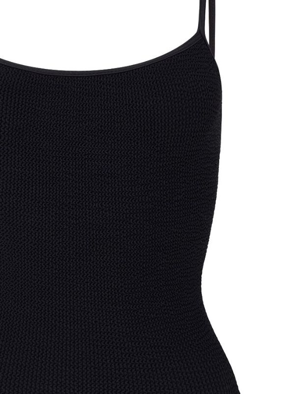 Hunza G Black Pamela Crinkle Swimsuit | Browns One-Pieces