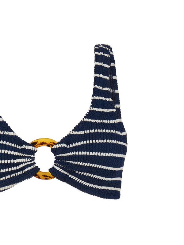 Hunza G Blue Nadine Crinkle Bikini | Browns Bikinis