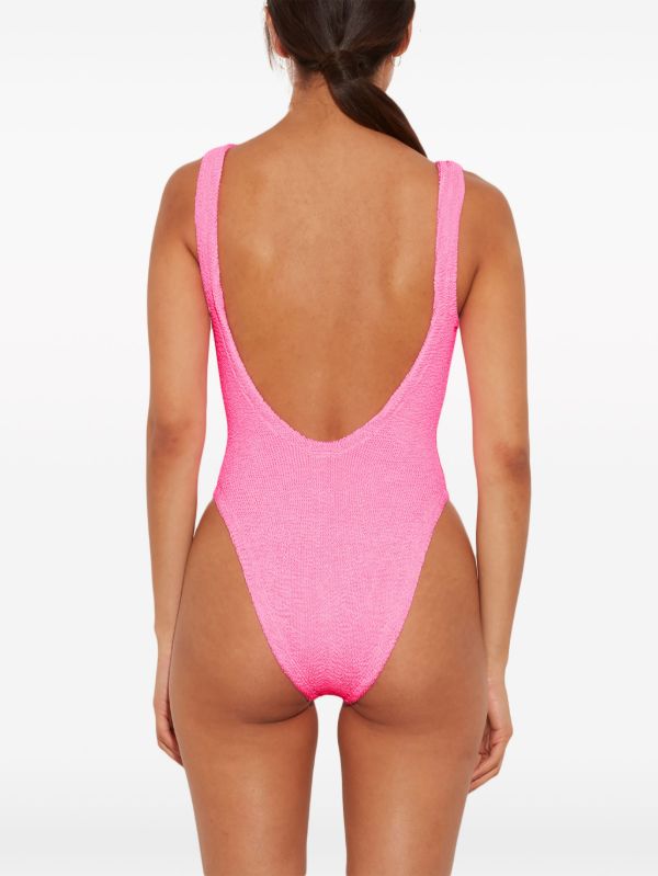Hunza G Crinkle Square Neck Swimsuit | Browns One-Pieces