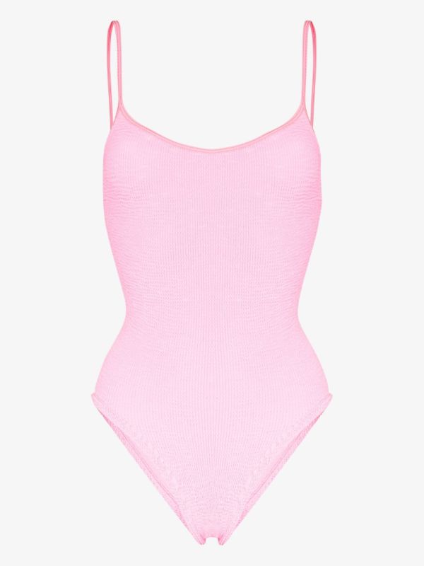 Hunza G Pamela Crinkled Swimsuit | Browns One-Pieces