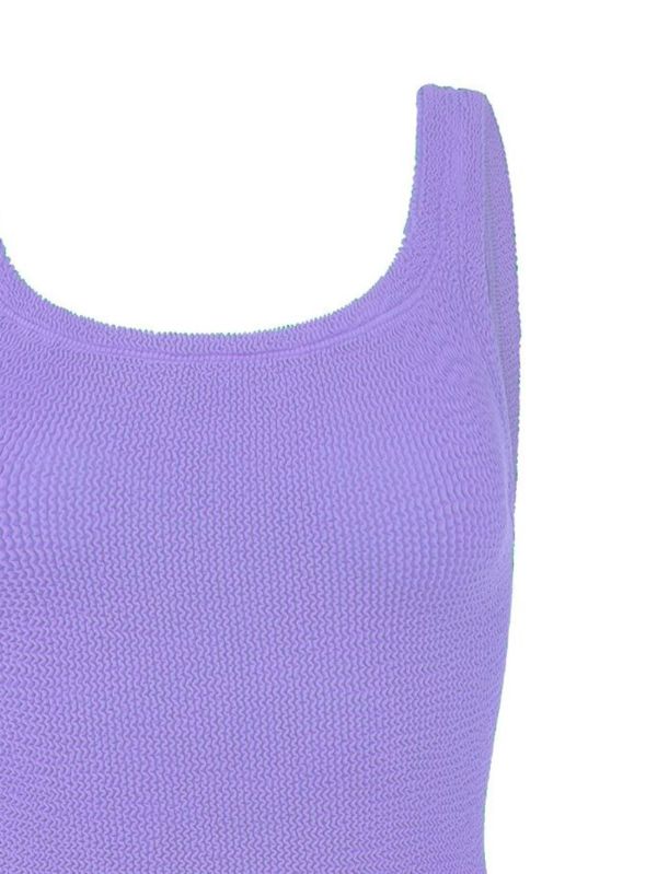 Hunza G Purple Crinkle Swimsuit | Browns One-Pieces