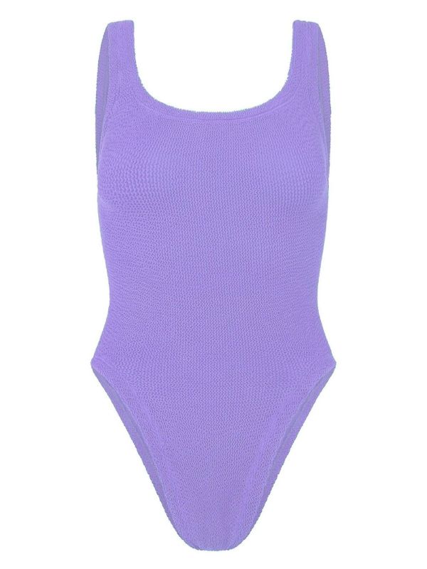 Hunza G purple crinkle swimsuit | Browns One-Pieces