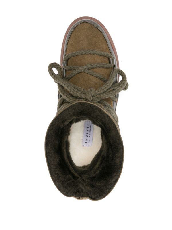 Inuikii Green Classic Suede Ankle Boots | Browns Boots