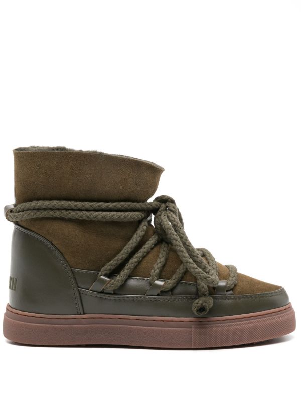 Inuikii Green Classic Suede Ankle Boots | Browns Boots