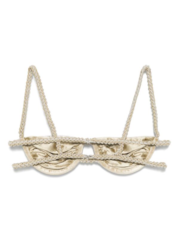 Isa Boulder Double-Chain Bikini Top | Browns Bikinis