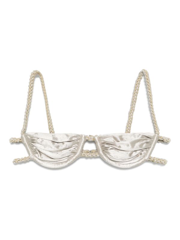 Isa Boulder Double-Chain Bikini Top | Browns Bikinis