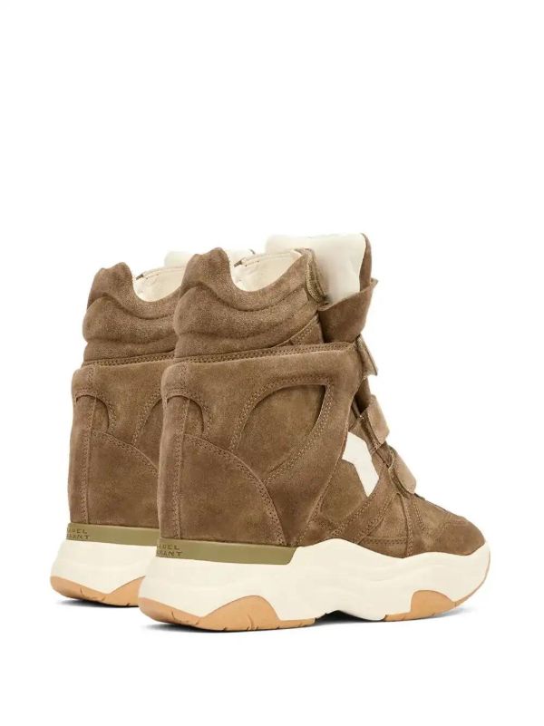 ISABEL MARANT Balskee Suede Wedge High-top Sneakers | Browns Sneakers