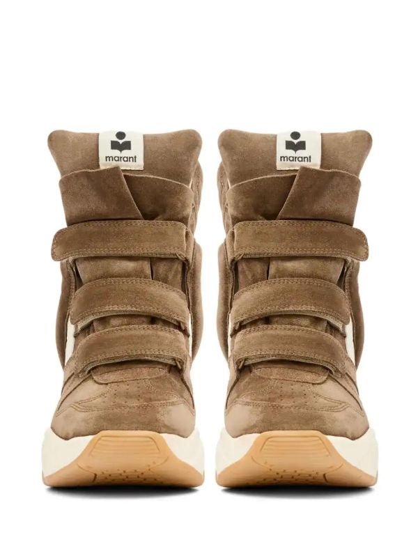 ISABEL MARANT Balskee Suede Wedge High-top Sneakers | Browns Sneakers