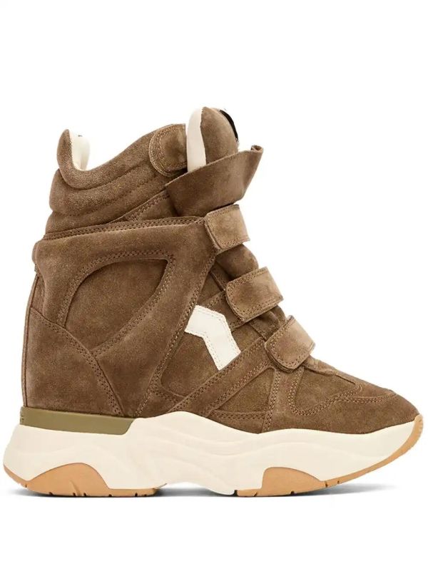ISABEL MARANT Balskee suede wedge high-top sneakers | Browns Sneakers