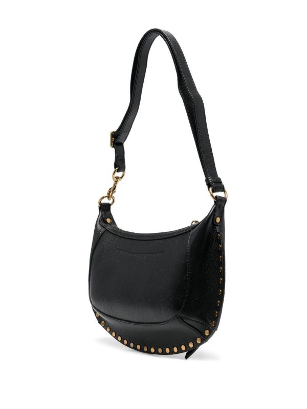 ISABEL MARANT Black Oskan Moon Leather Shoulder Bag | Browns Shoulder Bags