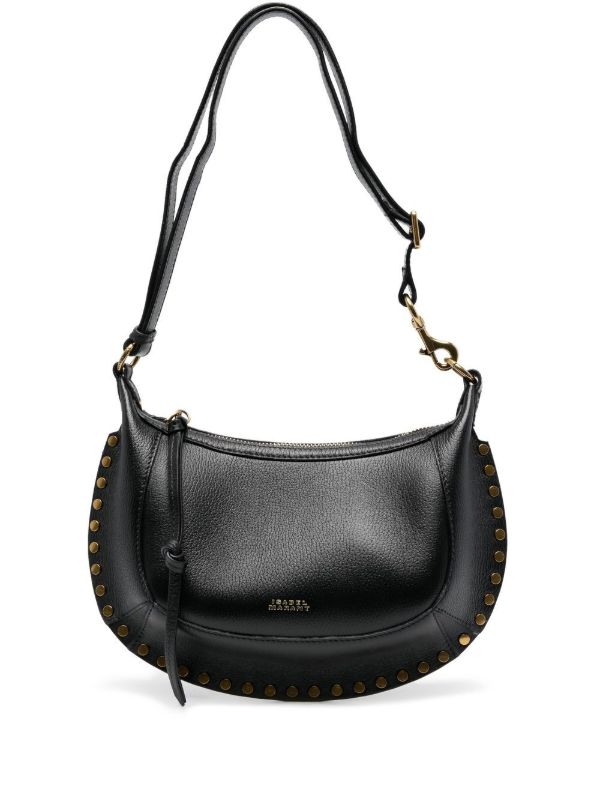 ISABEL MARANT black Oskan Moon leather shoulder bag | Browns Shoulder Bags