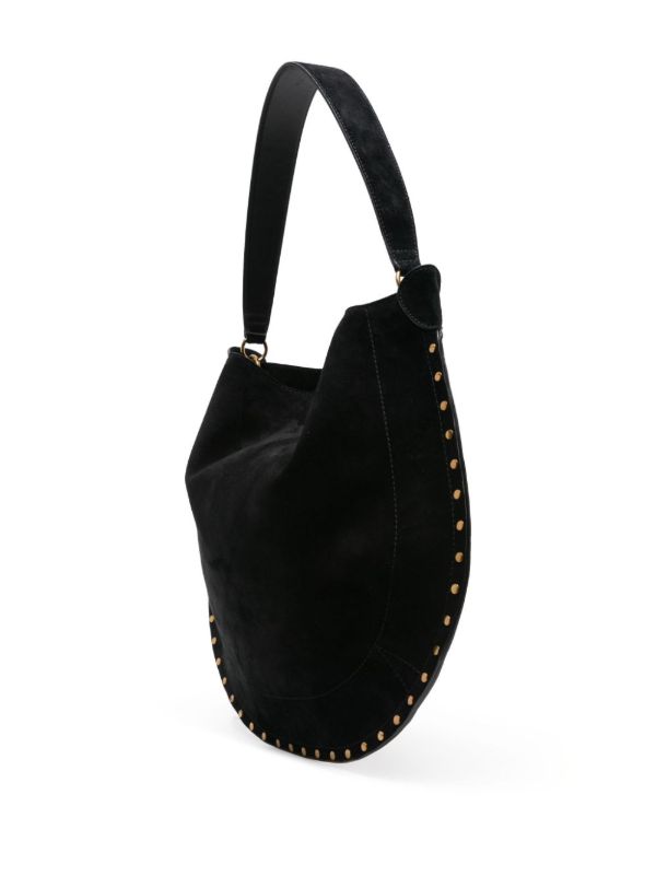 ISABEL MARANT Black Oskan Suede Shoulder BGa | Browns Shoulder Bags