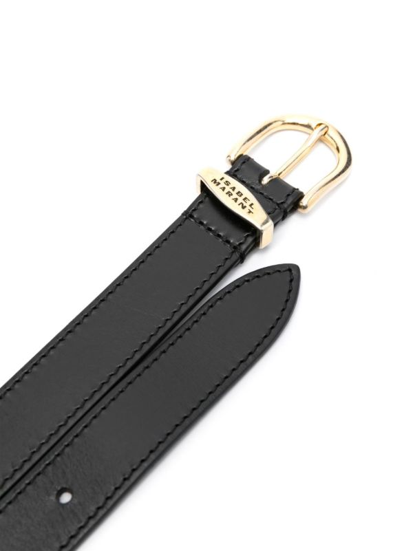 ISABEL MARANT Black Zadd Leather Belt | Browns Belts