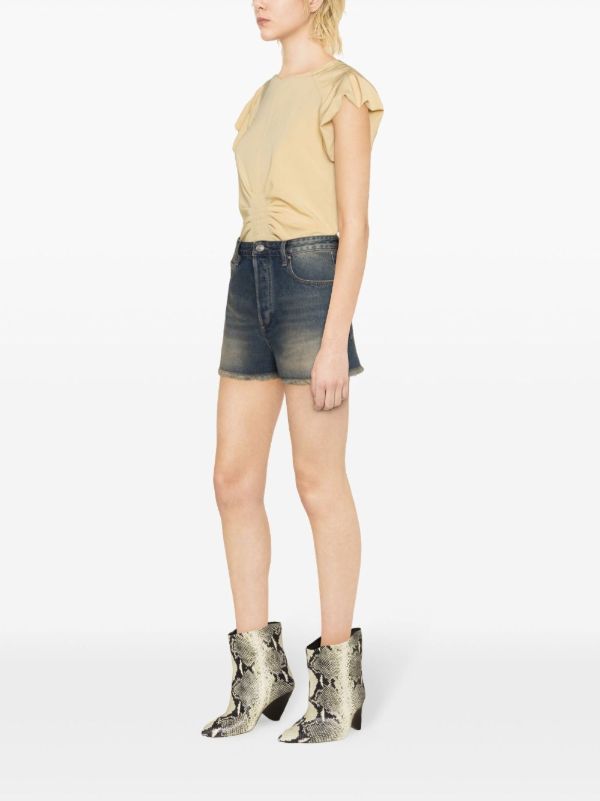 ISABEL MARANT Blue Lesia Denim Shorts | Browns Denim Shorts