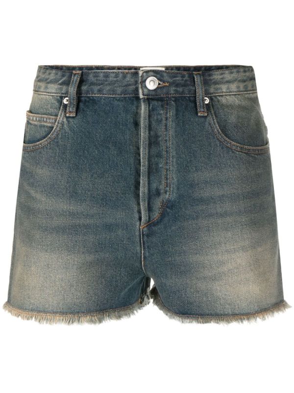 ISABEL MARANT Blue Lesia Denim Shorts | Browns Denim Shorts