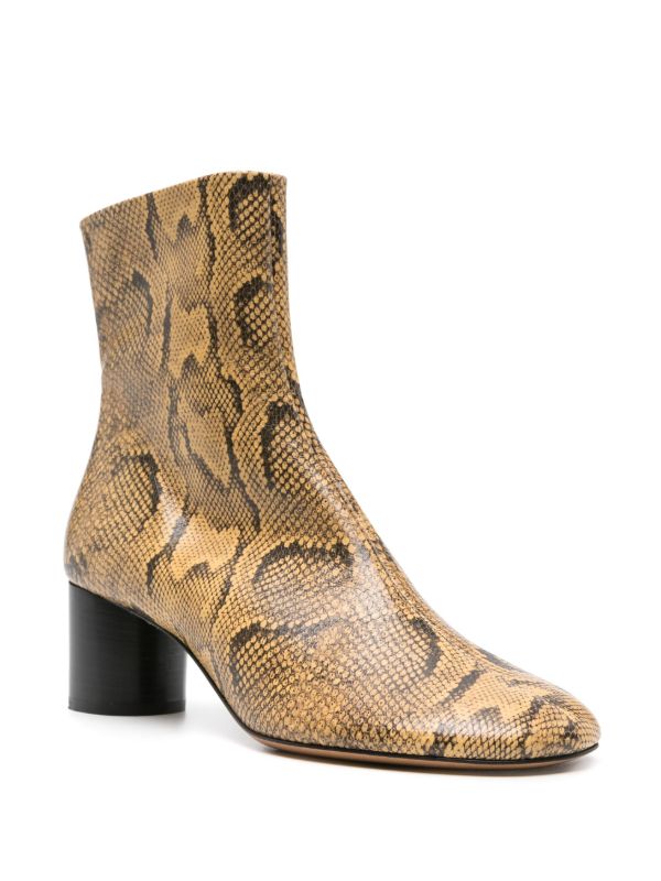 ISABEL MARANT Brown Laeden 50 Leather Ankle Boots | Browns Boots