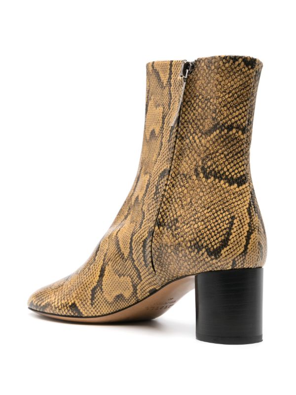 ISABEL MARANT Brown Laeden 50 Leather Ankle Boots | Browns Boots